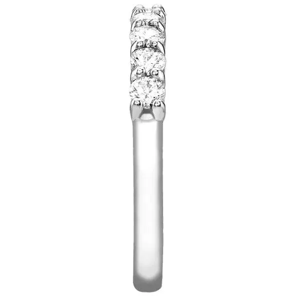 1/2ct Diamond Ring Half Eternity Wedding Band 14K White Gold