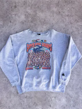 1998 Vintage Broncos Starter Super Bowl Champions Crewneck (XL)