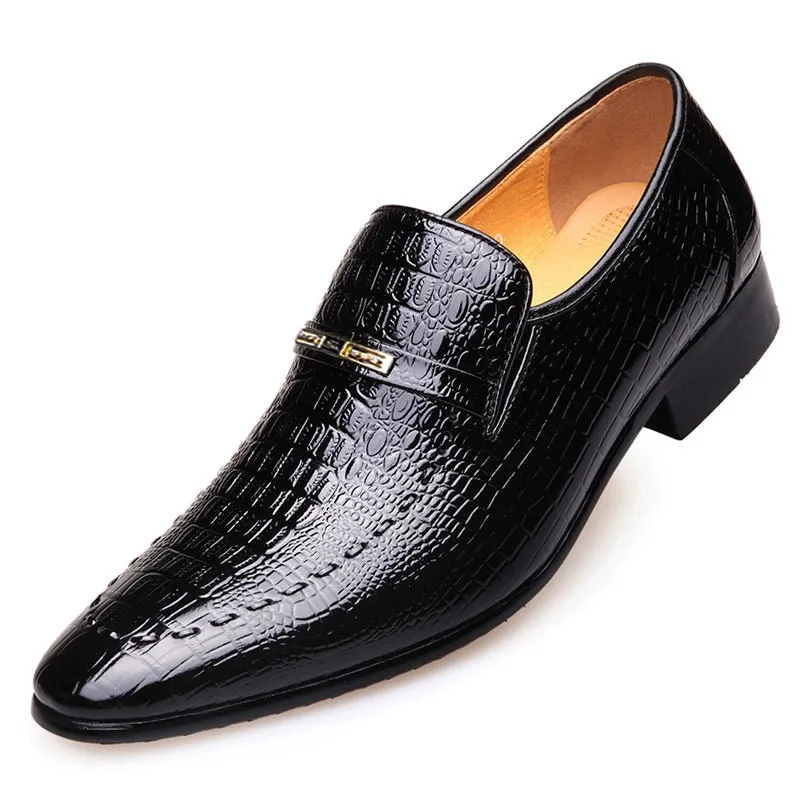 2022 New Men Casual Classic Low-Cut Embossed Leather Loafers Plus Size 38-48 Shoes