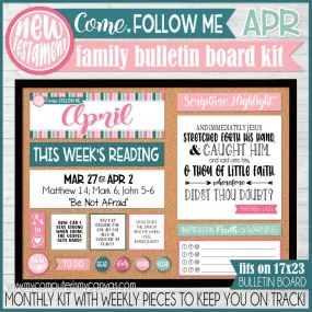 2023 CFM New Testament Family Bulletin Board Kit {APRIL} PRINTABLE