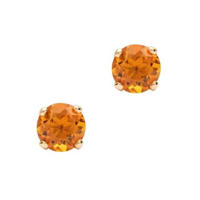 2.3mm Birthstone 14K Gold Earring Studs