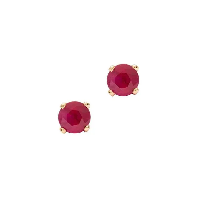 2.3mm Birthstone 14K Gold Earring Studs