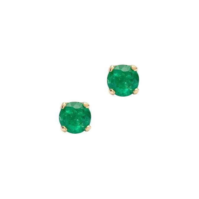 2.3mm Birthstone 14K Gold Earring Studs