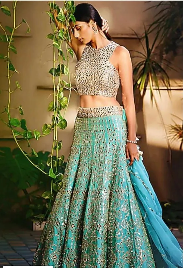 300095D - Embroidery Lehenga Choli with Dupatta