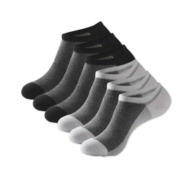 6 Pairs No Show Socks for Men