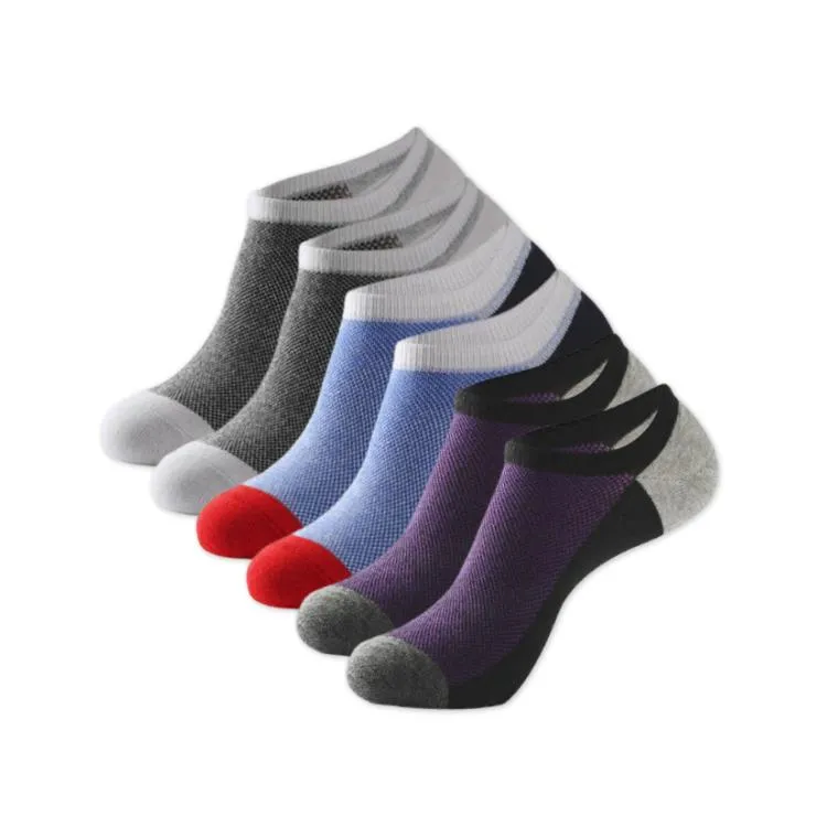 6 Pairs No Show Socks for Men