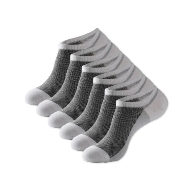 6 Pairs No Show Socks for Men