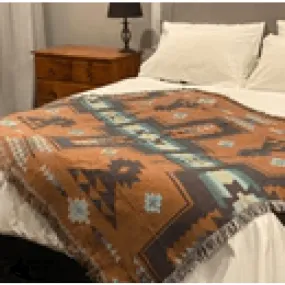 A8344 - Boho Western Geometric Tribal Throw Rug