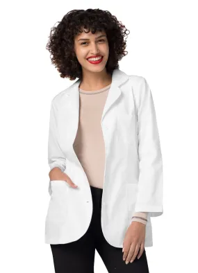 Adar Universal Women's 30" Princess Cut Consultation Coat White Large 806