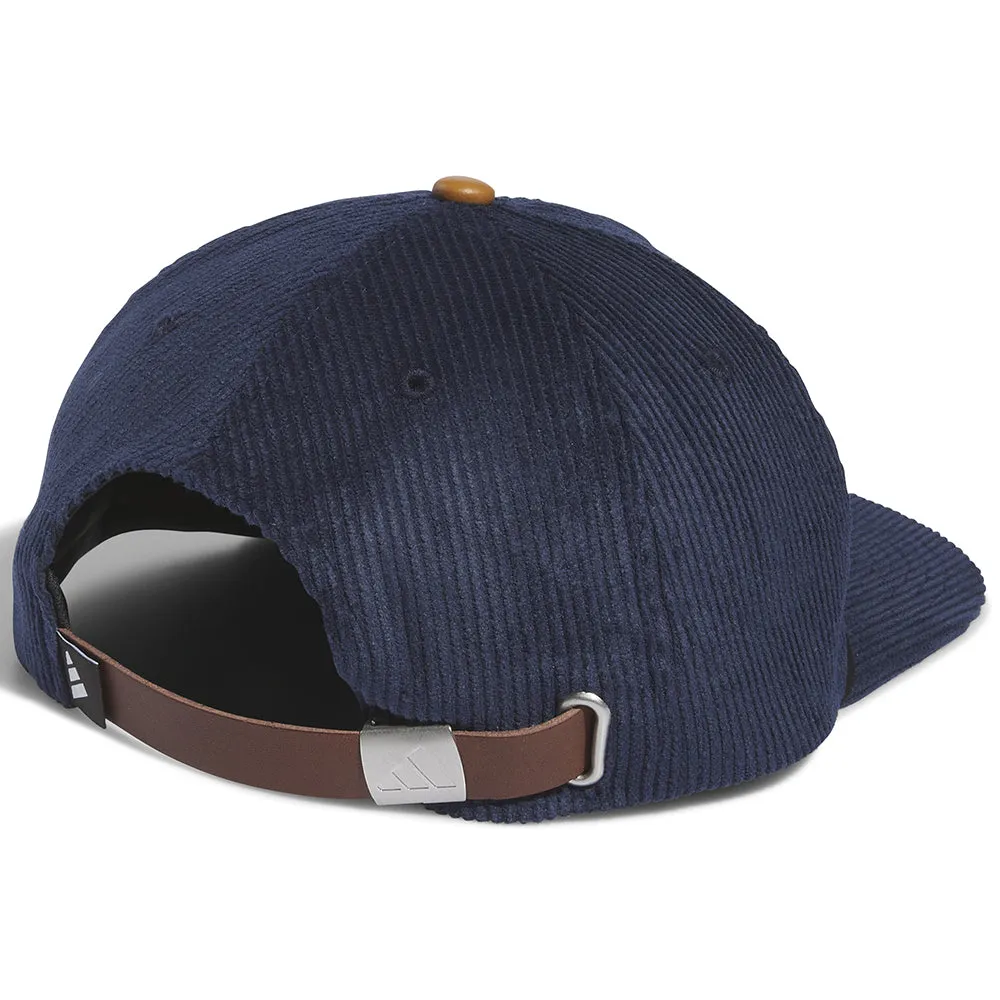 adidas Corduroy Leather 5-Panel Rope Cap - Collegiate Navy