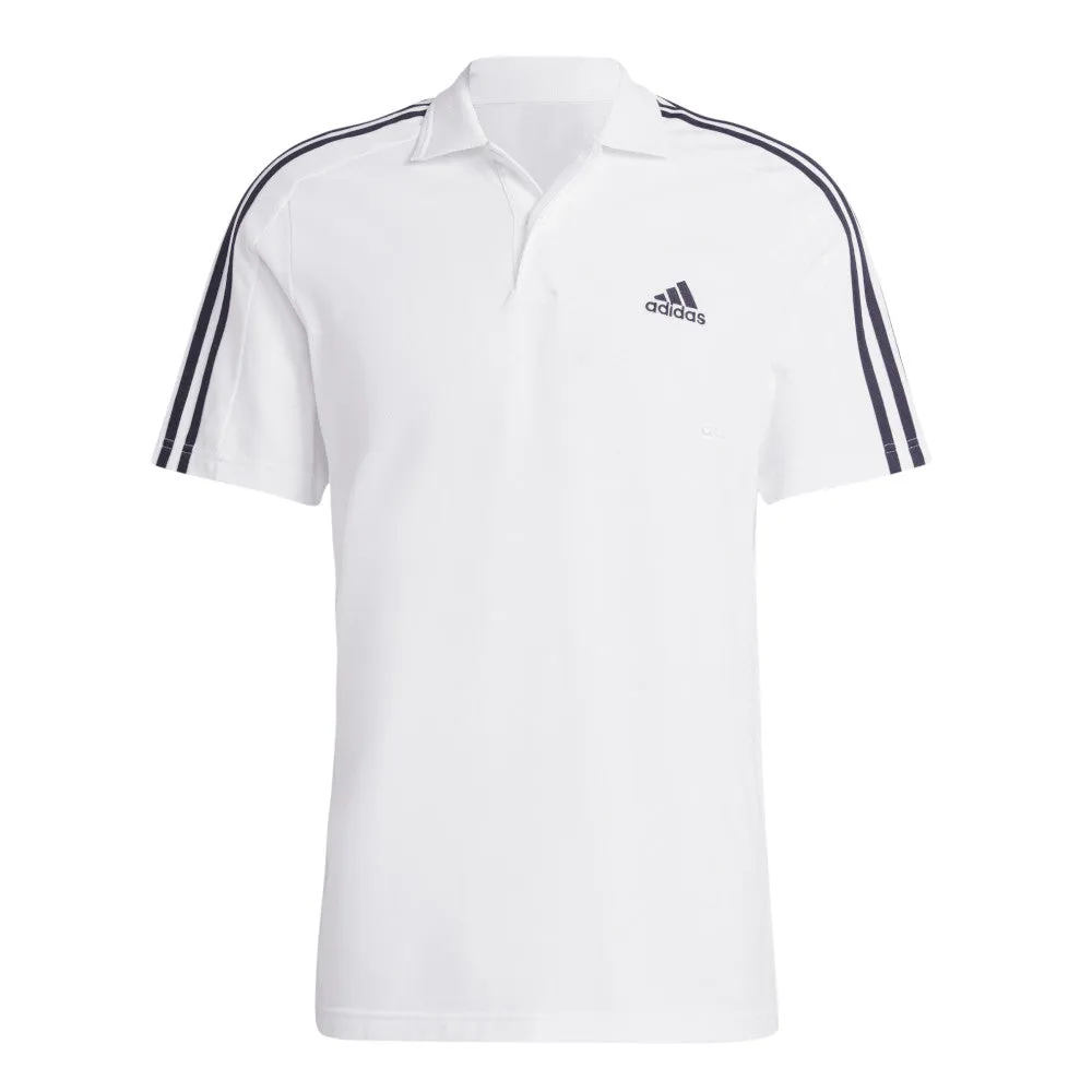 adidas Men's Essentials Piqué Embroidered Small Logo 3-Stripes Polo Shirt