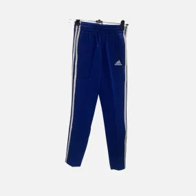 Adids Kids Boy Fleece 3 Stripes Track Pant (7-16 Years) -Team Royal Blue