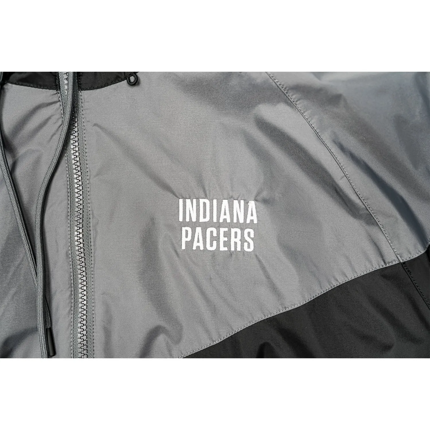 Adult Indiana Pacers Wordmark Full-Zip Windrunner Jacket in Black by Nike