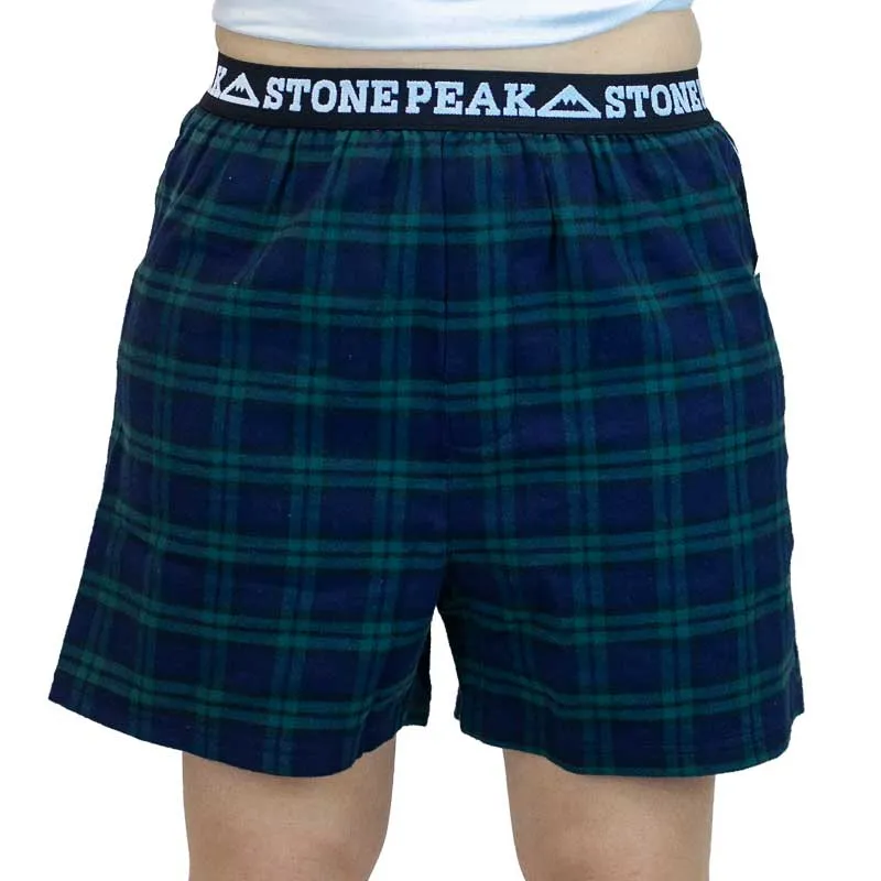 Adult Stone Peak Flannel Boxers