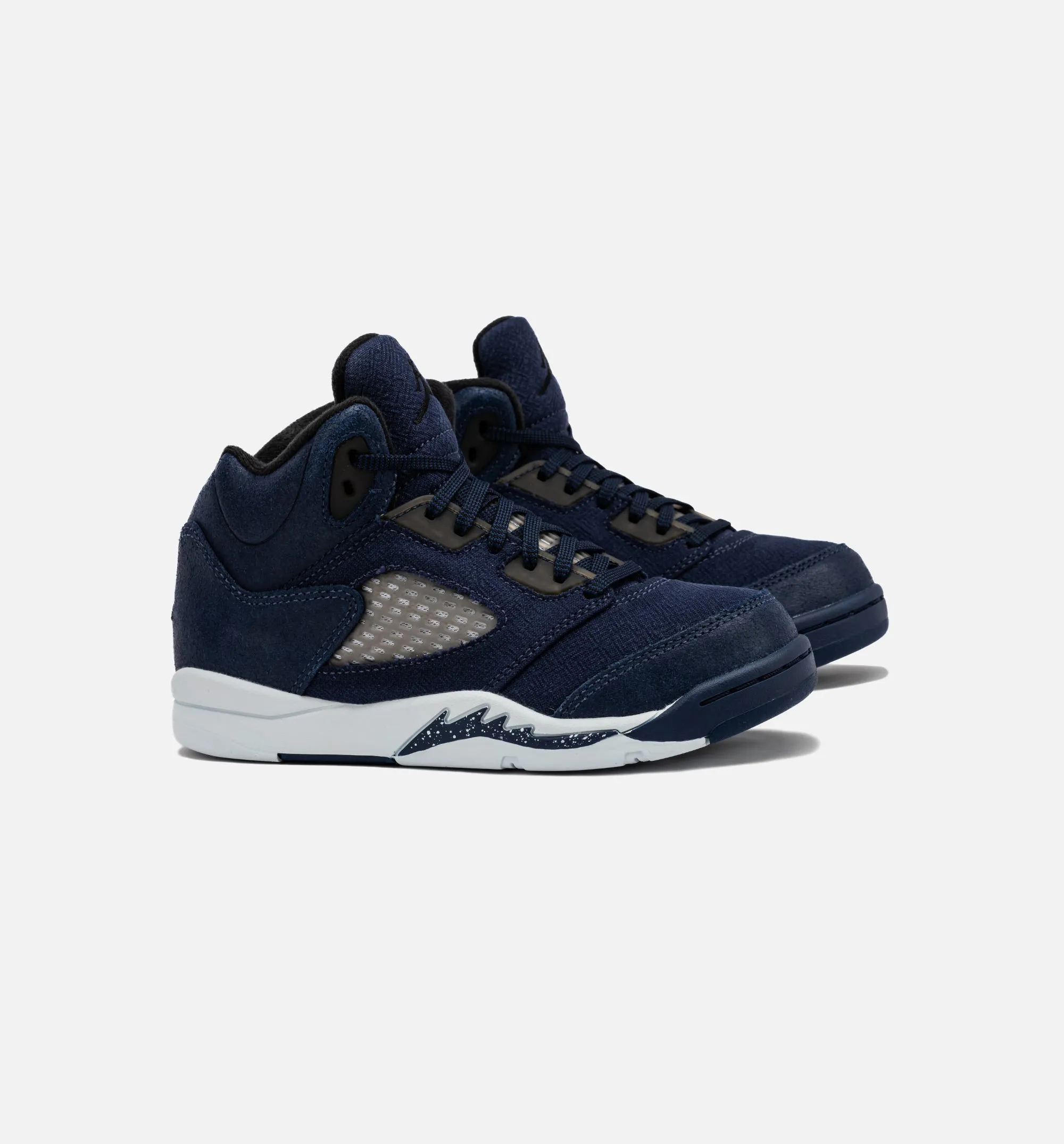 Air Jordan 5 Retro Midnight Navy Preschool Lifestyle Shoe - Midnight Navy/Black/Football Grey