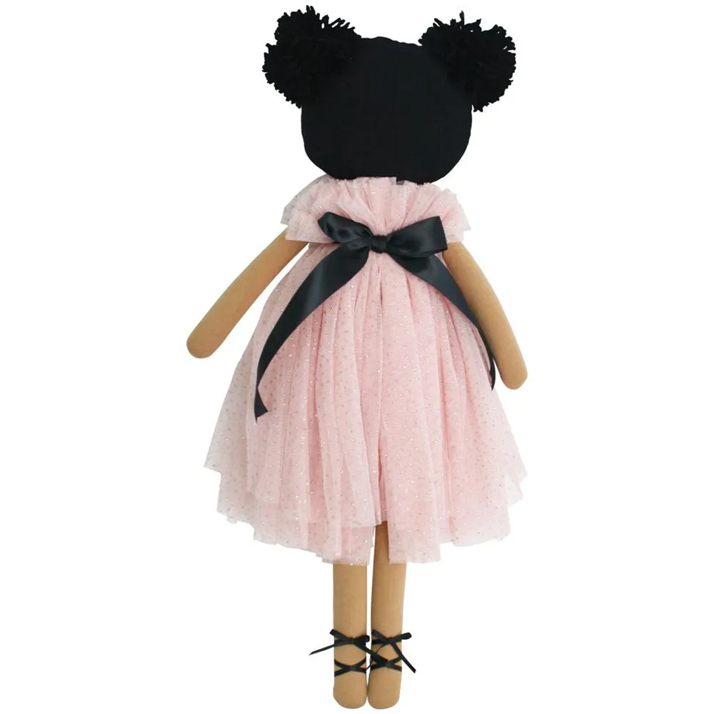 Alimrose Valentina Pom Pom Doll - Sparkle Pink