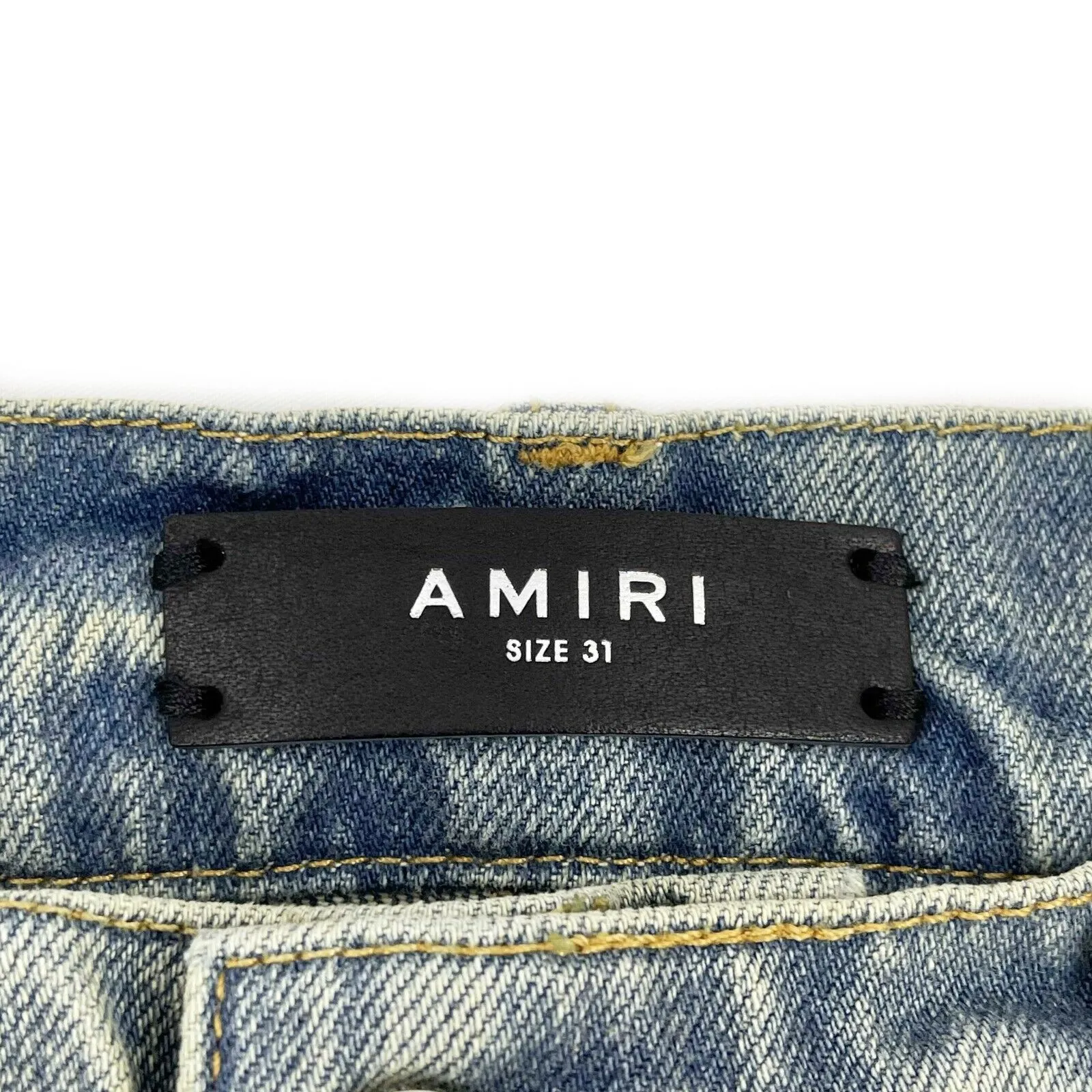 Amiri - New - Indigo Boro Repair Jeans - Distressed Blue - 31 - Pants