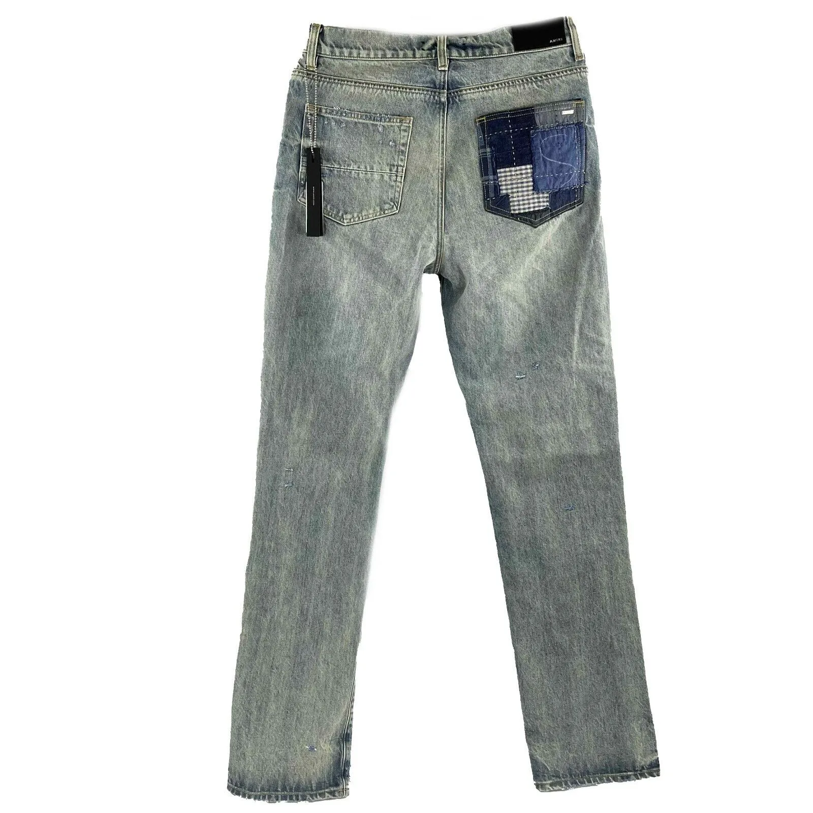 Amiri - New - Indigo Boro Repair Jeans - Distressed Blue - 31 - Pants