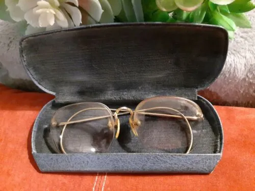 Antique Eye Glasses Opticals Shuron 1/10 12K Gold Filled Prescription Bifocals