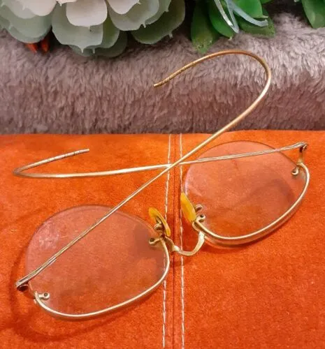 Antique Eye Glasses Opticals Shuron 1/10 12K Gold Filled Prescription Bifocals