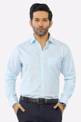 Aqua Bengal Stripe Formal Shirt