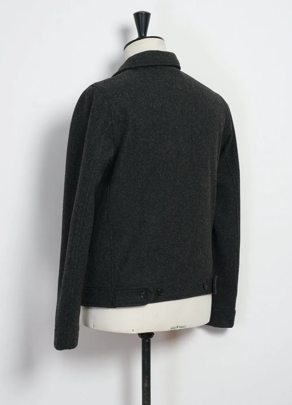 ATLAS | Short Wool Felt Jacket | Grey Melange