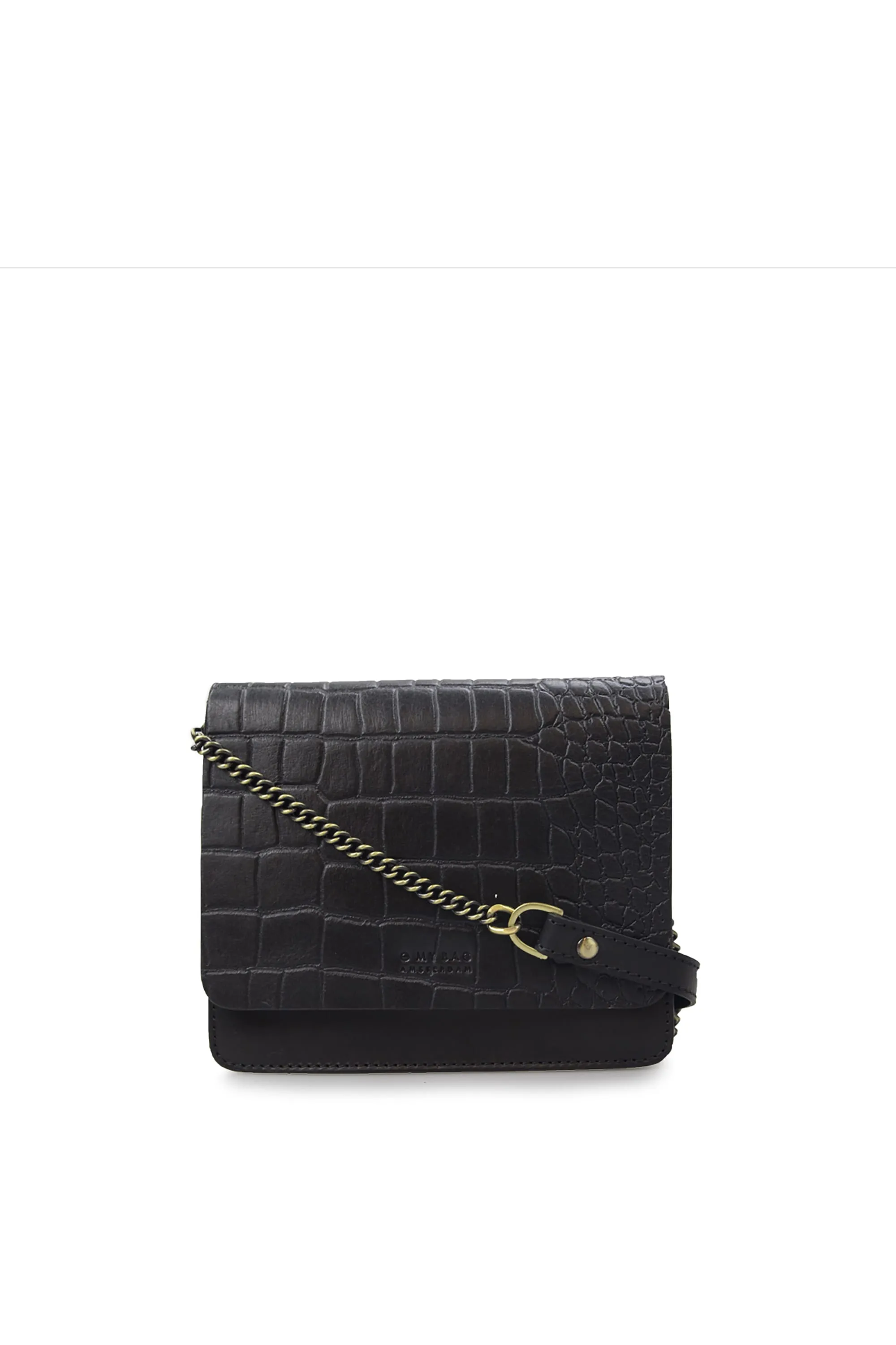 audrey mini black croco classic leather