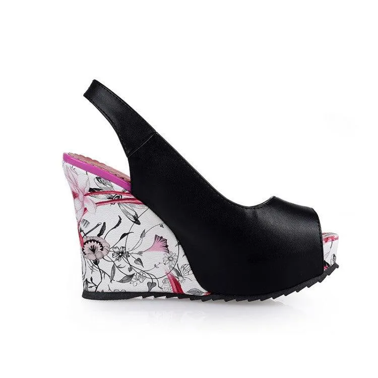 BACKYARD FLOWERS WEDGES