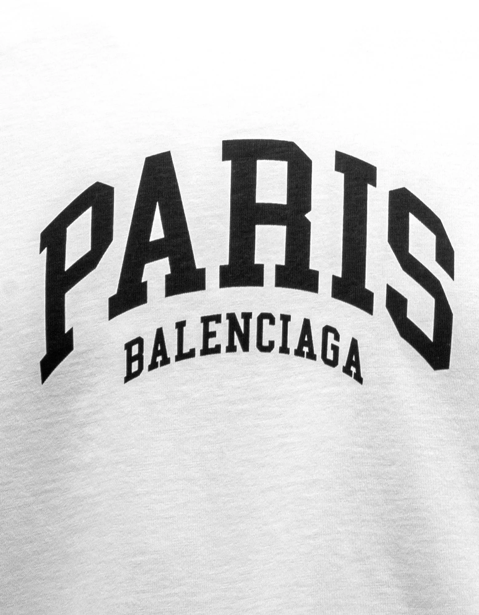 Balenciaga White Cities Paris Medium Fit T-Shirt