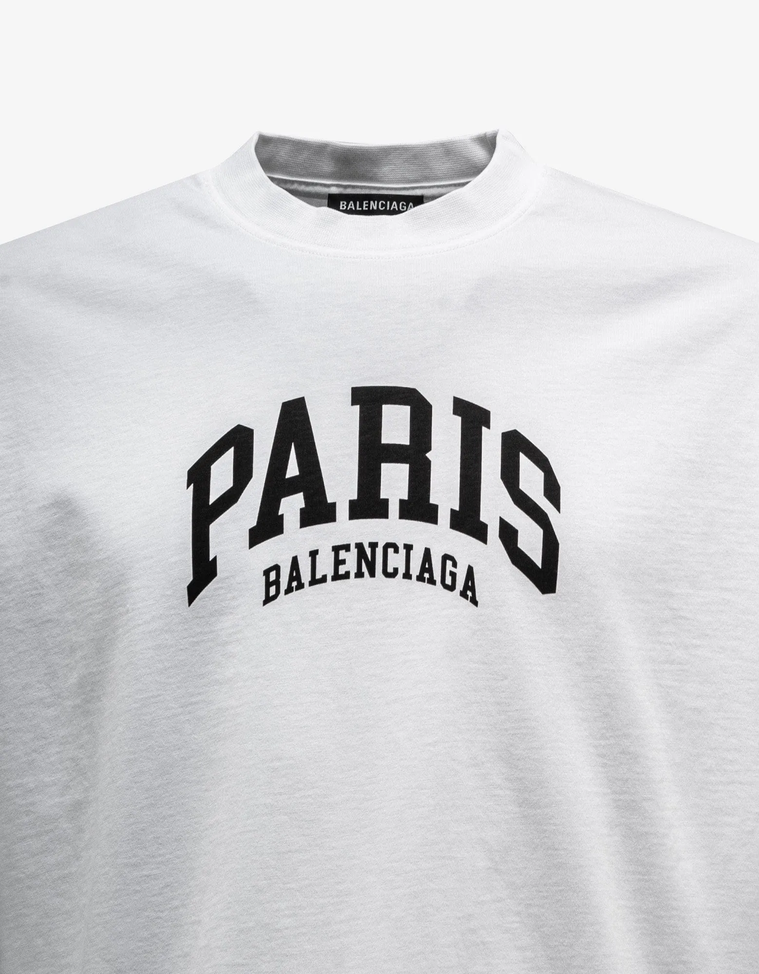 Balenciaga White Cities Paris Medium Fit T-Shirt