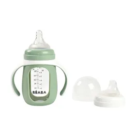 Beaba Glass Baby Bottle - Sage