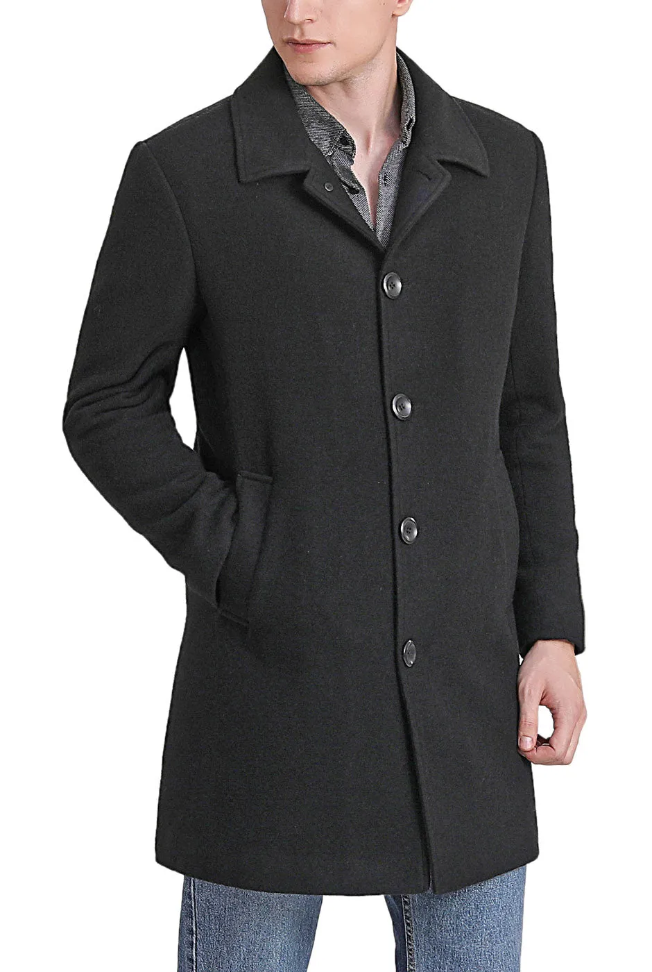 BGSD Men Baker Wool Blend Walker Coat