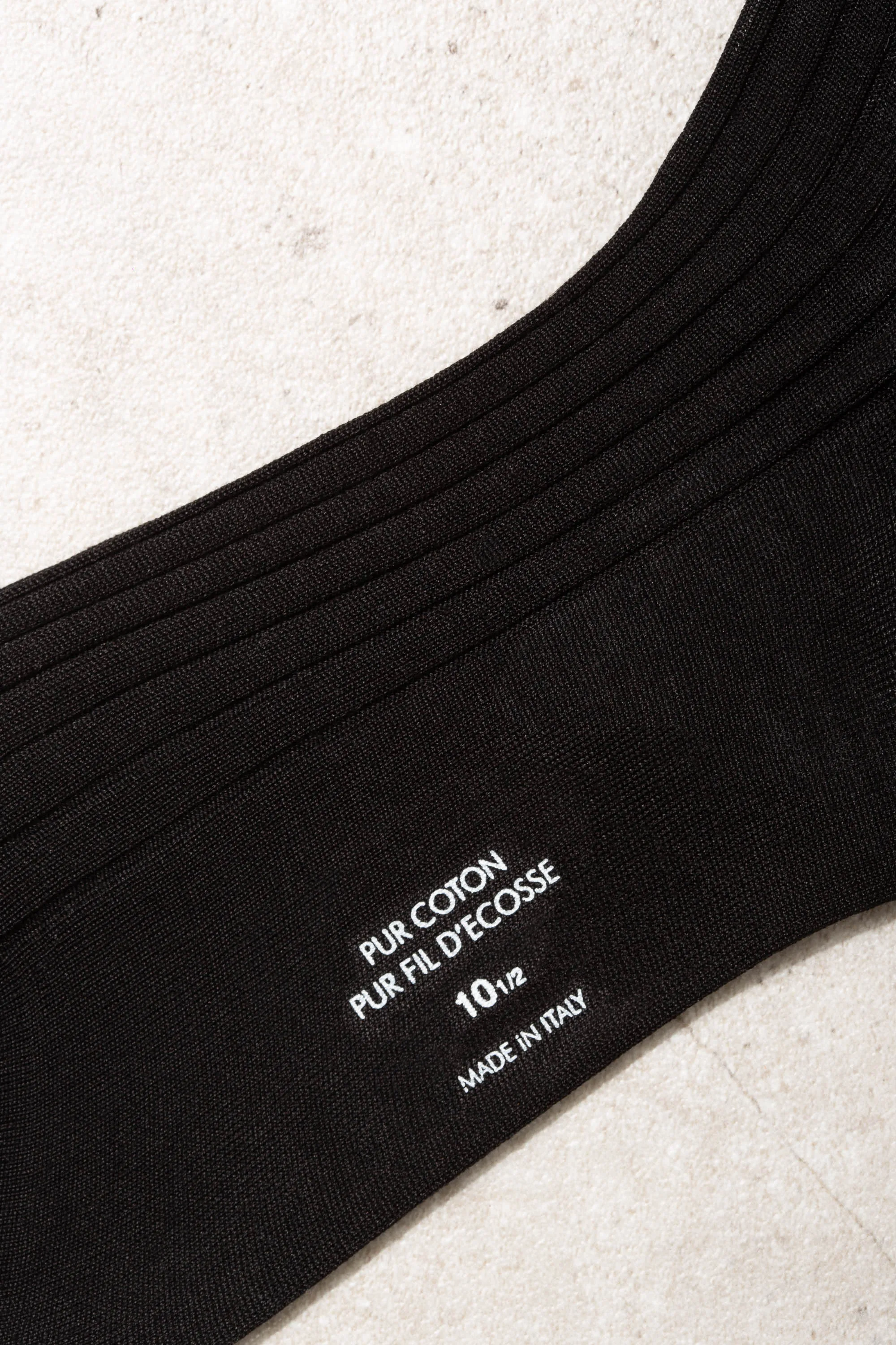 Black long socks - Made in Italy