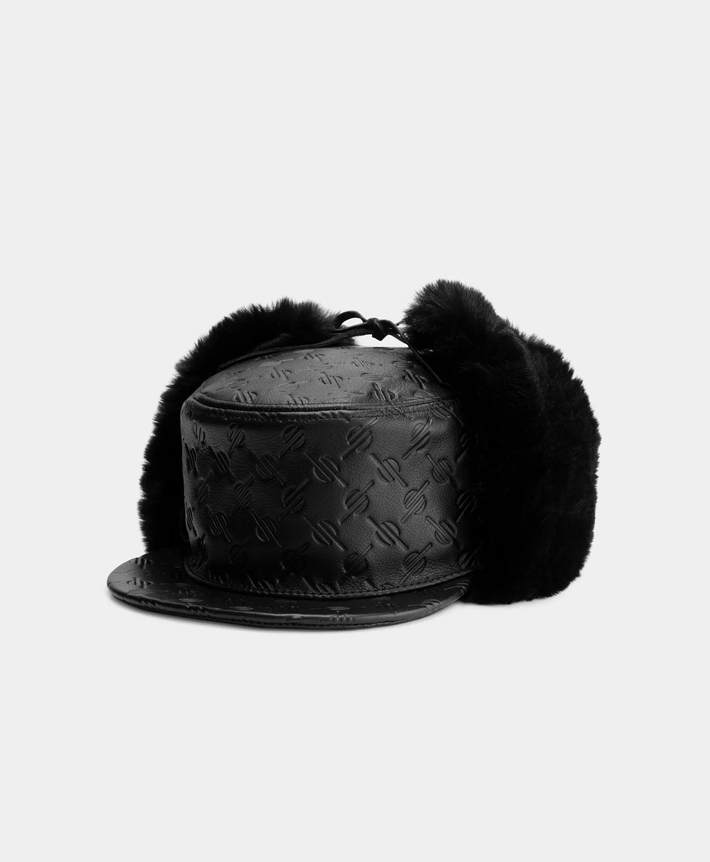 Black Monogram Chapka Hat