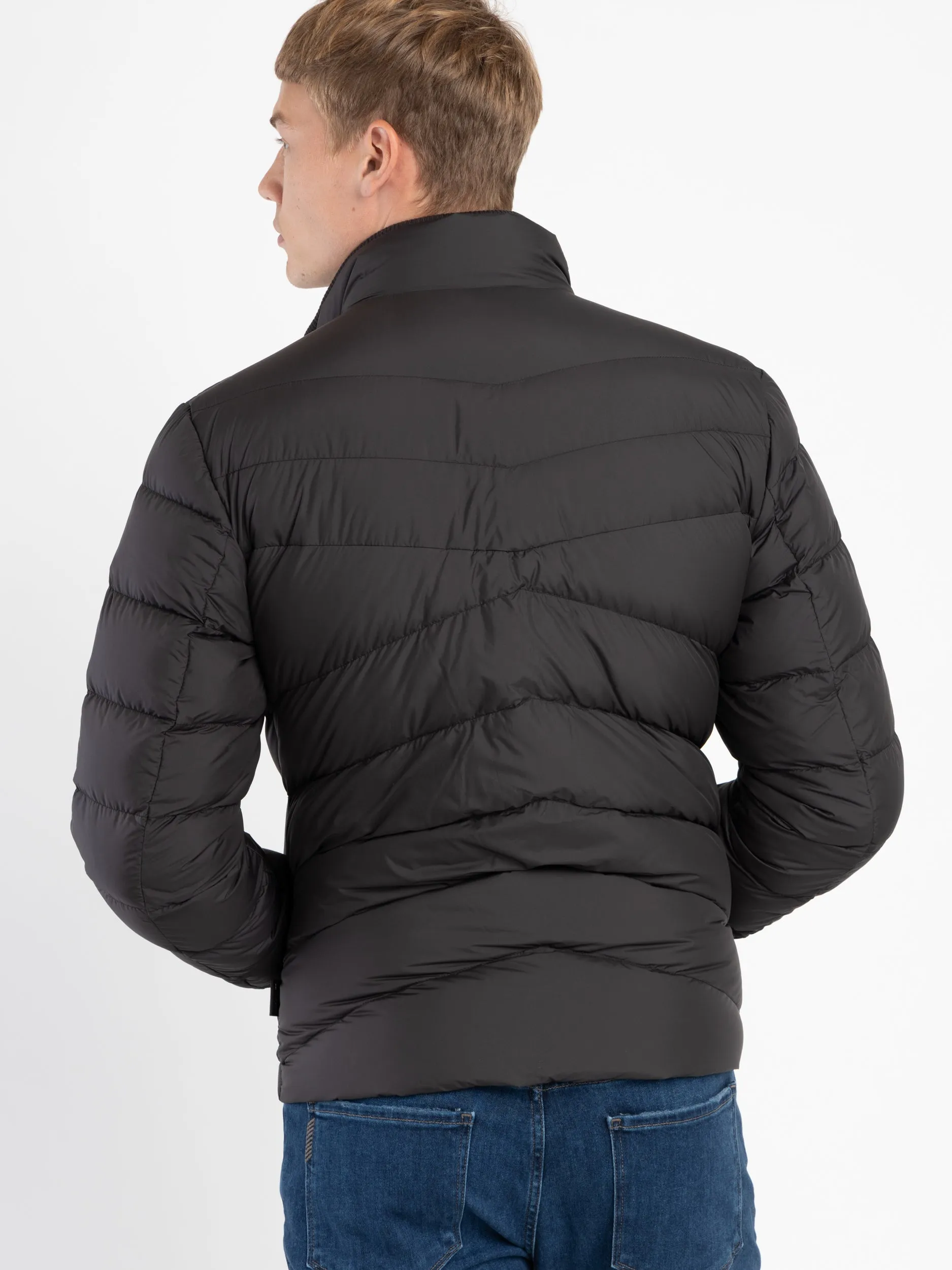 Black Sundance Padded Microfiber Jacket