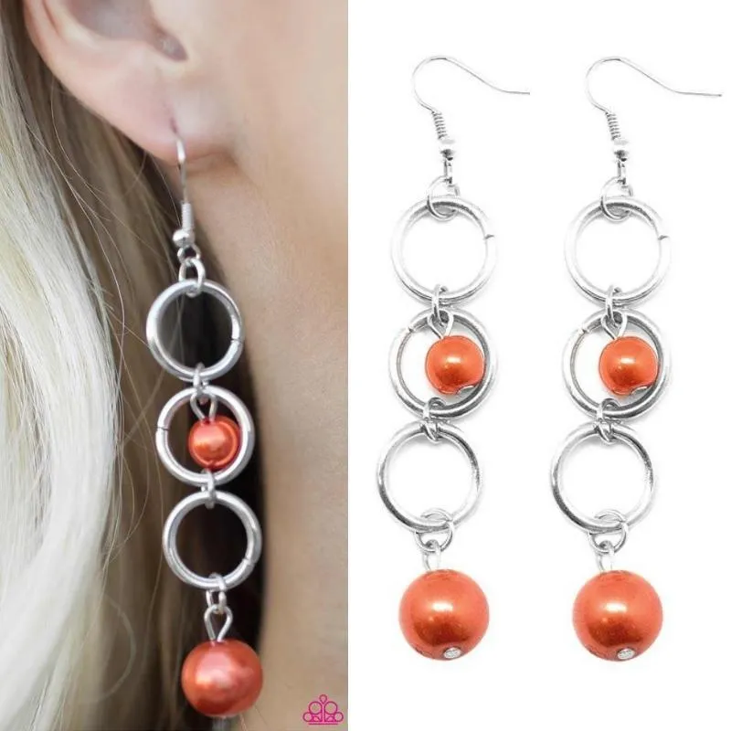 Blast Off Orange Earring