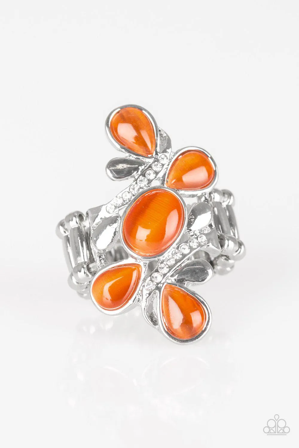 Bliss Out Orange Moonstone Ring - Paparazzi Accessories