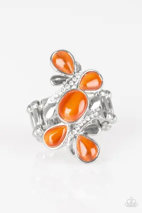 Bliss Out Orange Moonstone Ring - Paparazzi Accessories