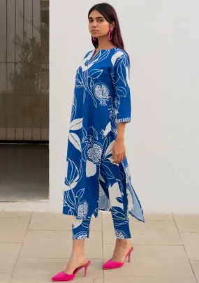 Blue Anaar Kurta