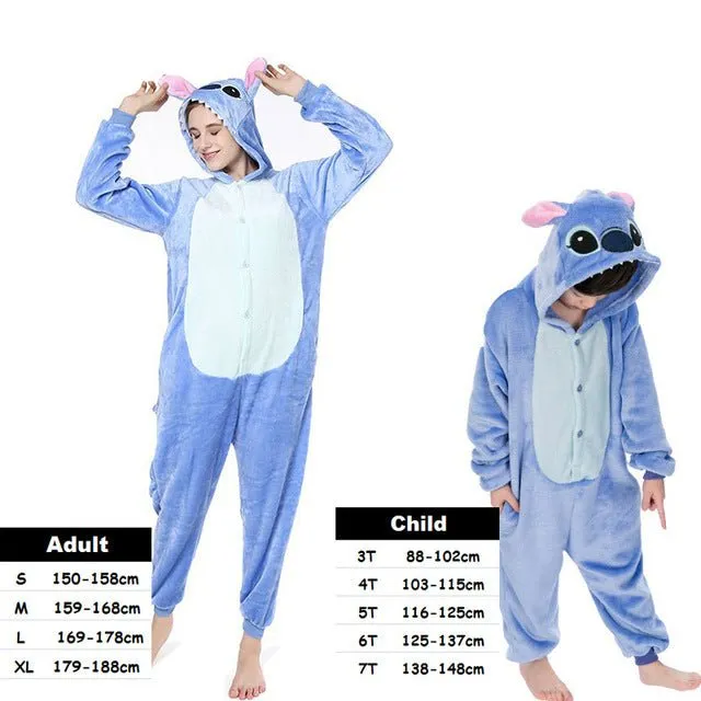 Blue Pink Stich Cosplay Party Wear