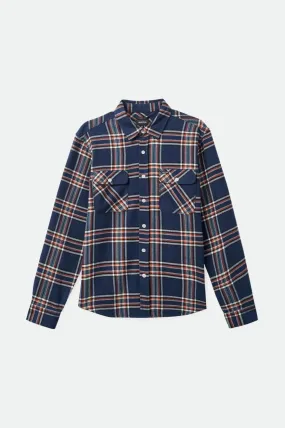 Bowery Flannel - Washed Navy/Off White/Terracotta