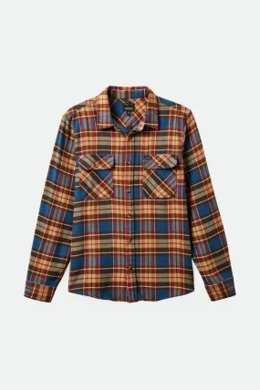 Bowery L/S Flannel - Ocean Blue/Palm Desert/Sand