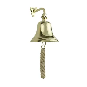 Brass Ships Bell with Lanyard  - 4 inch