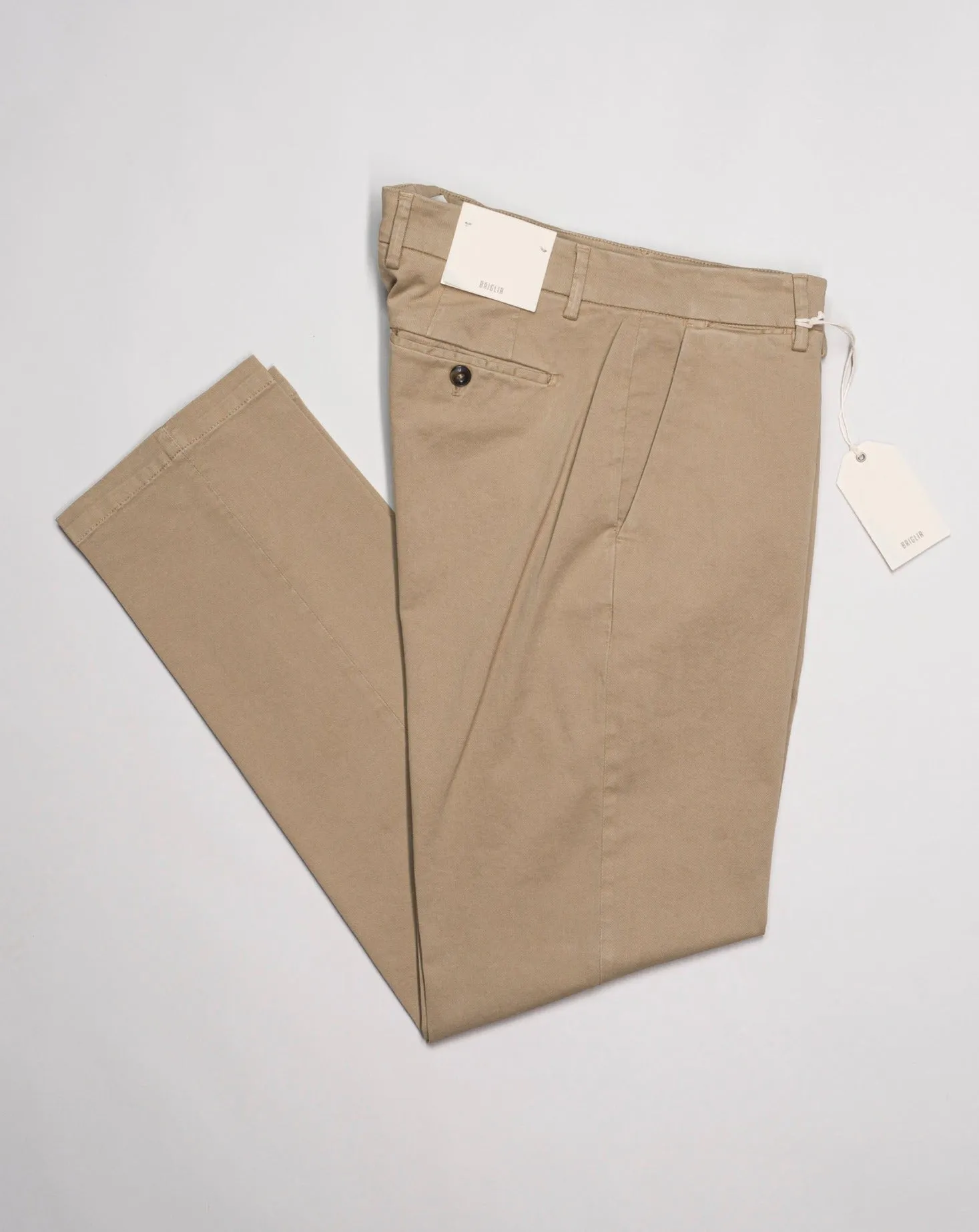 Briglia Garment Dyed Soho Trousers / Beige