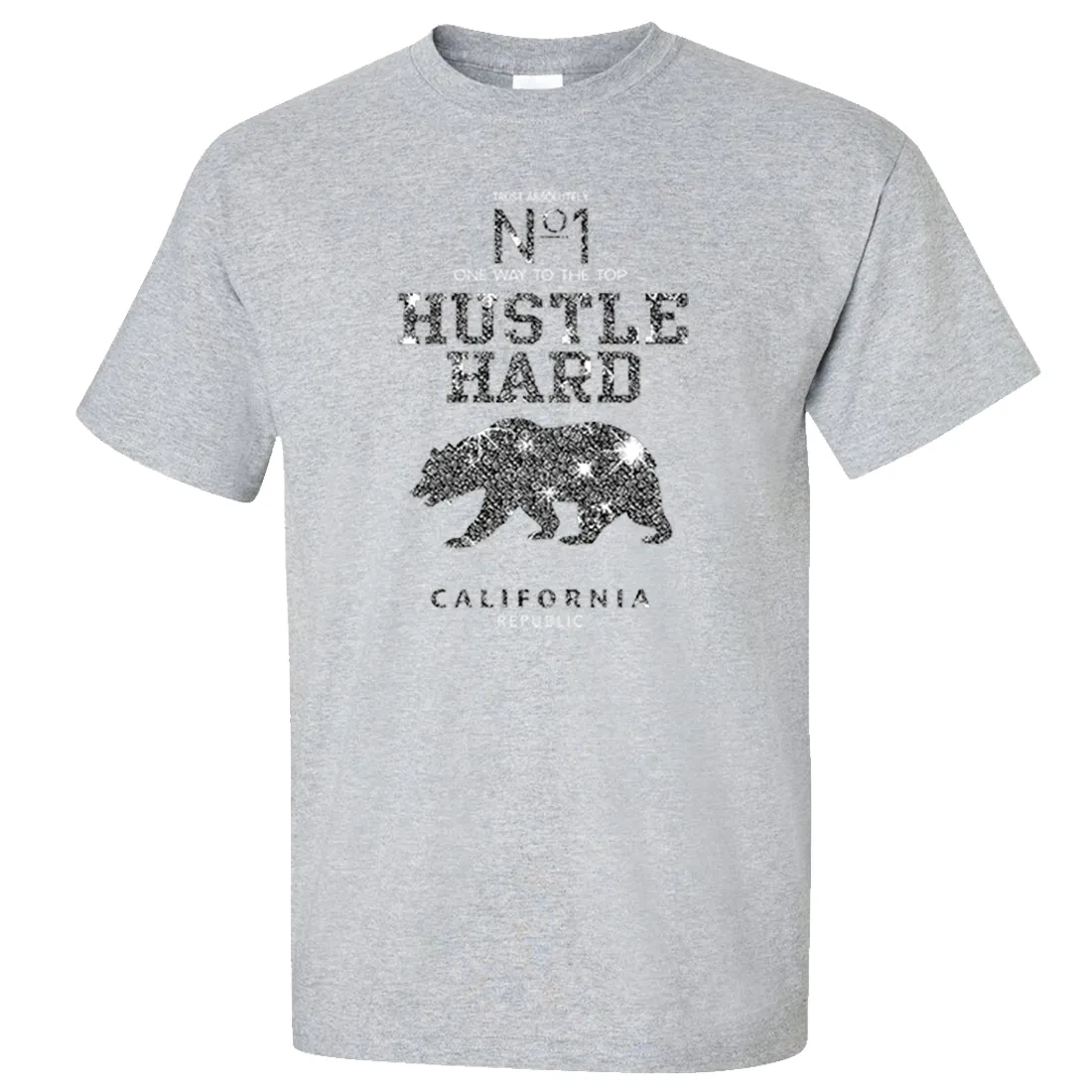 California Hustle Hard Sparkle Asst Colors T-shirt/tee