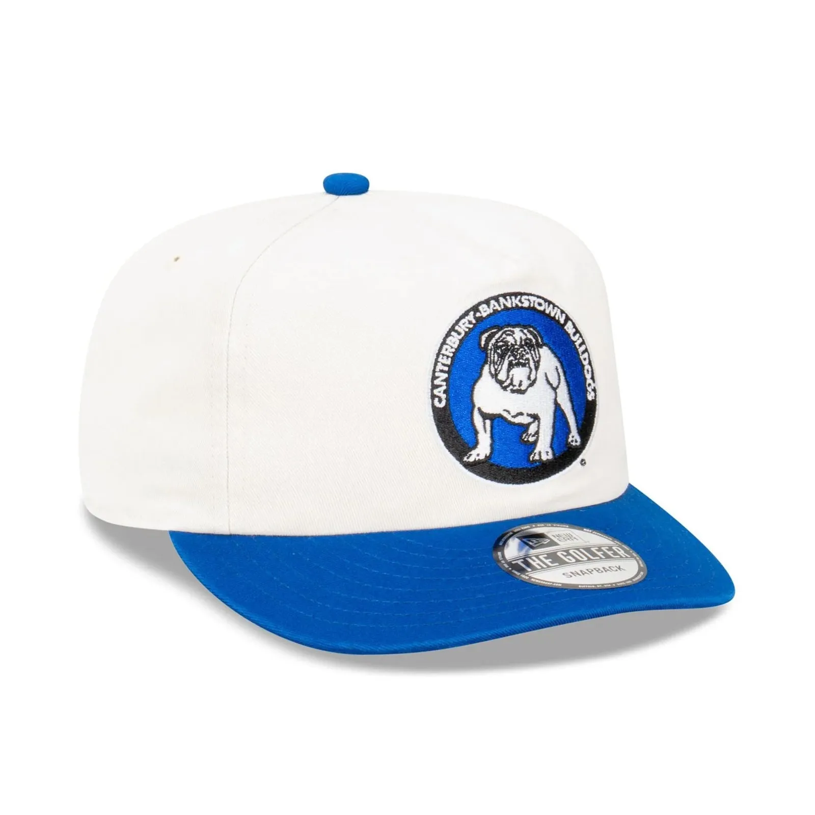 Canterbury Bulldogs Official GOLFER Retro Flat Cap Snapback Heritage Classic NRL Rugby League By New Era