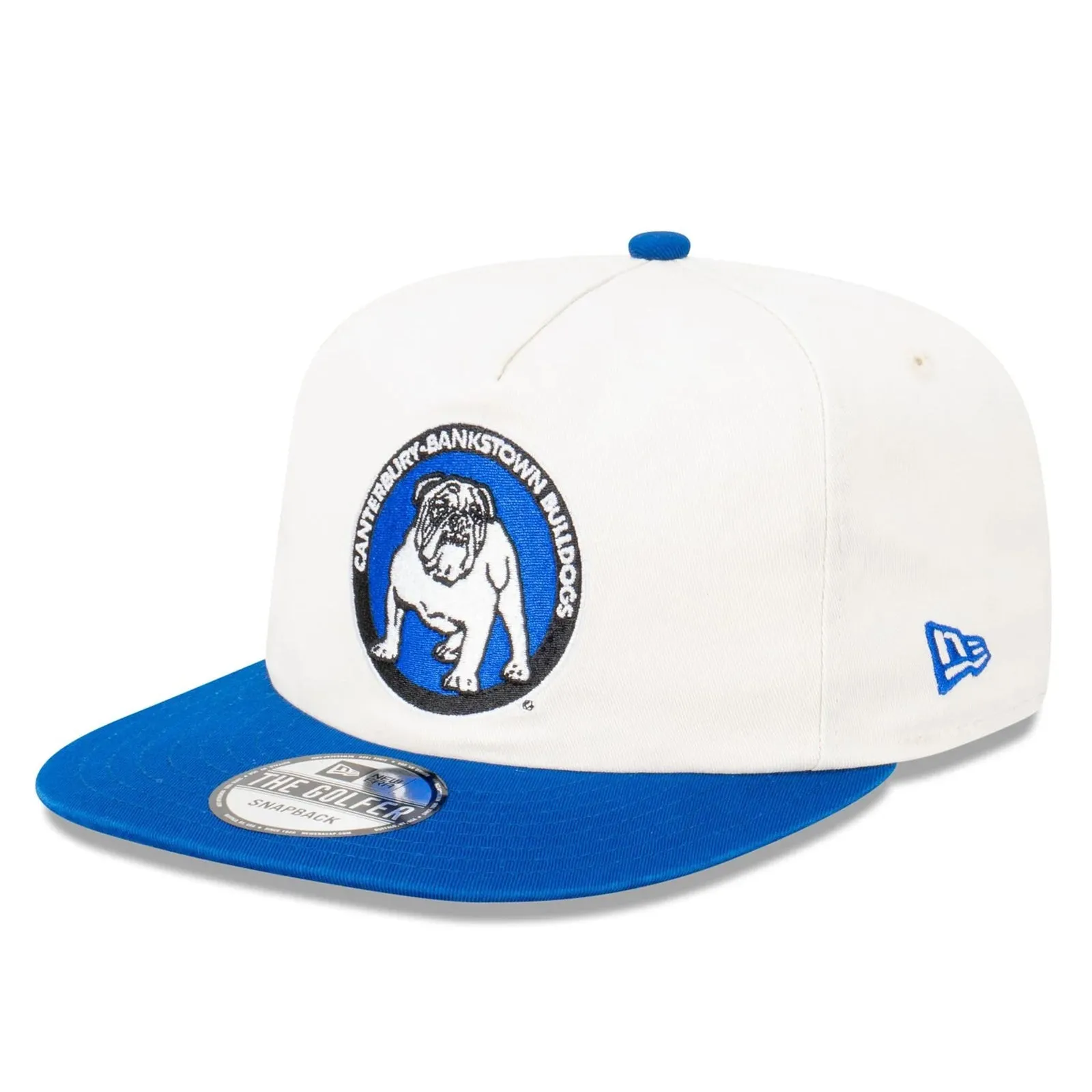 Canterbury Bulldogs Official GOLFER Retro Flat Cap Snapback Heritage Classic NRL Rugby League By New Era