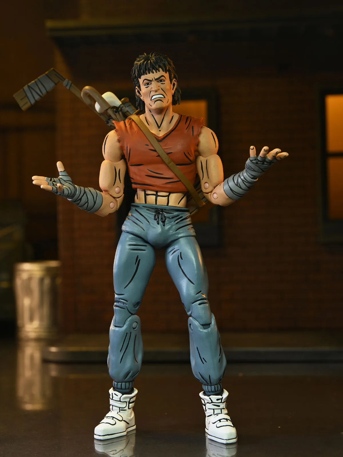 Casey Jones in Red Shirt - 7” Scale Action Figure - Teenage Mutant Ninja Turtles: Mirage Comics - NECA Collectibles