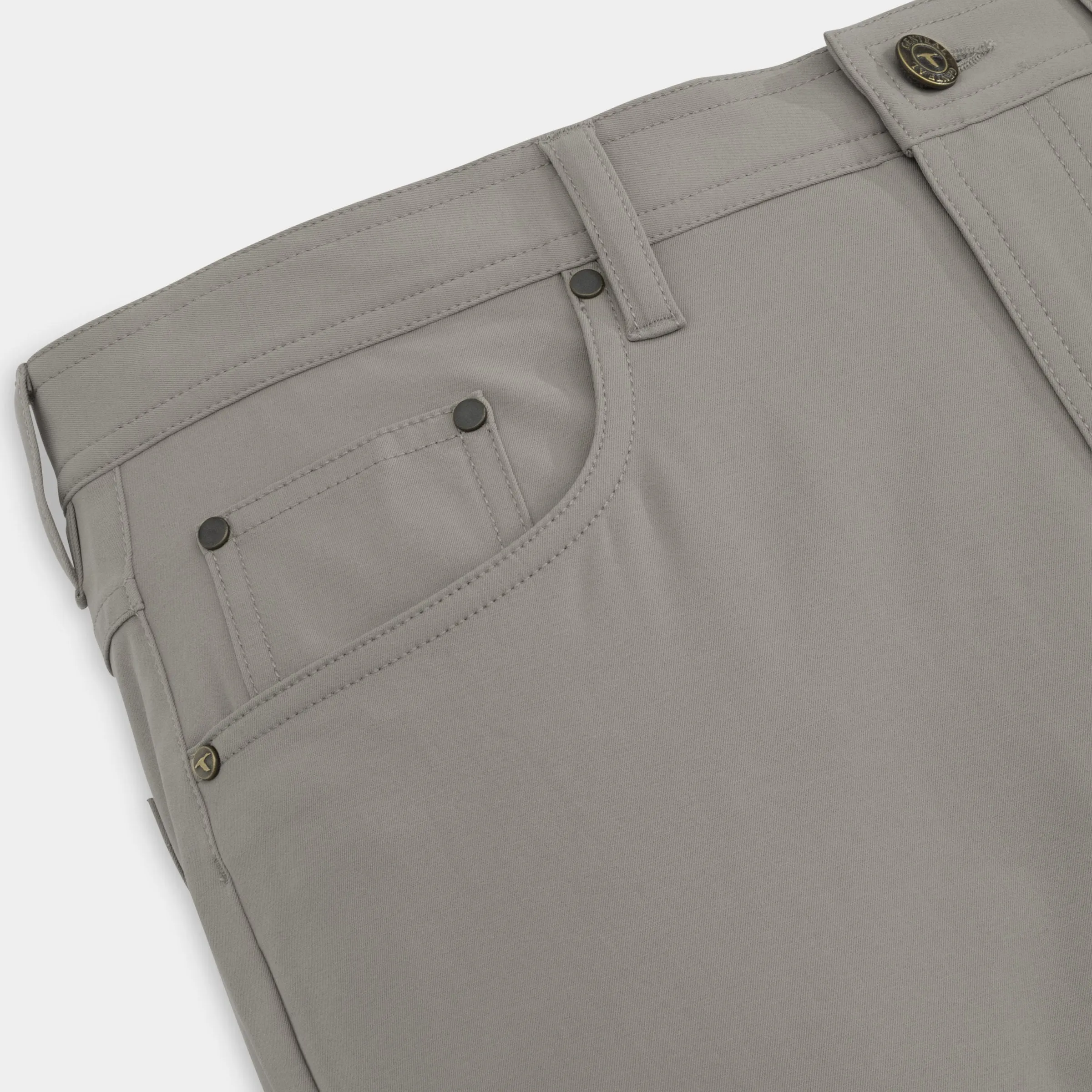 Charcoal Clubhouse Stretch Five-Pocket Pant