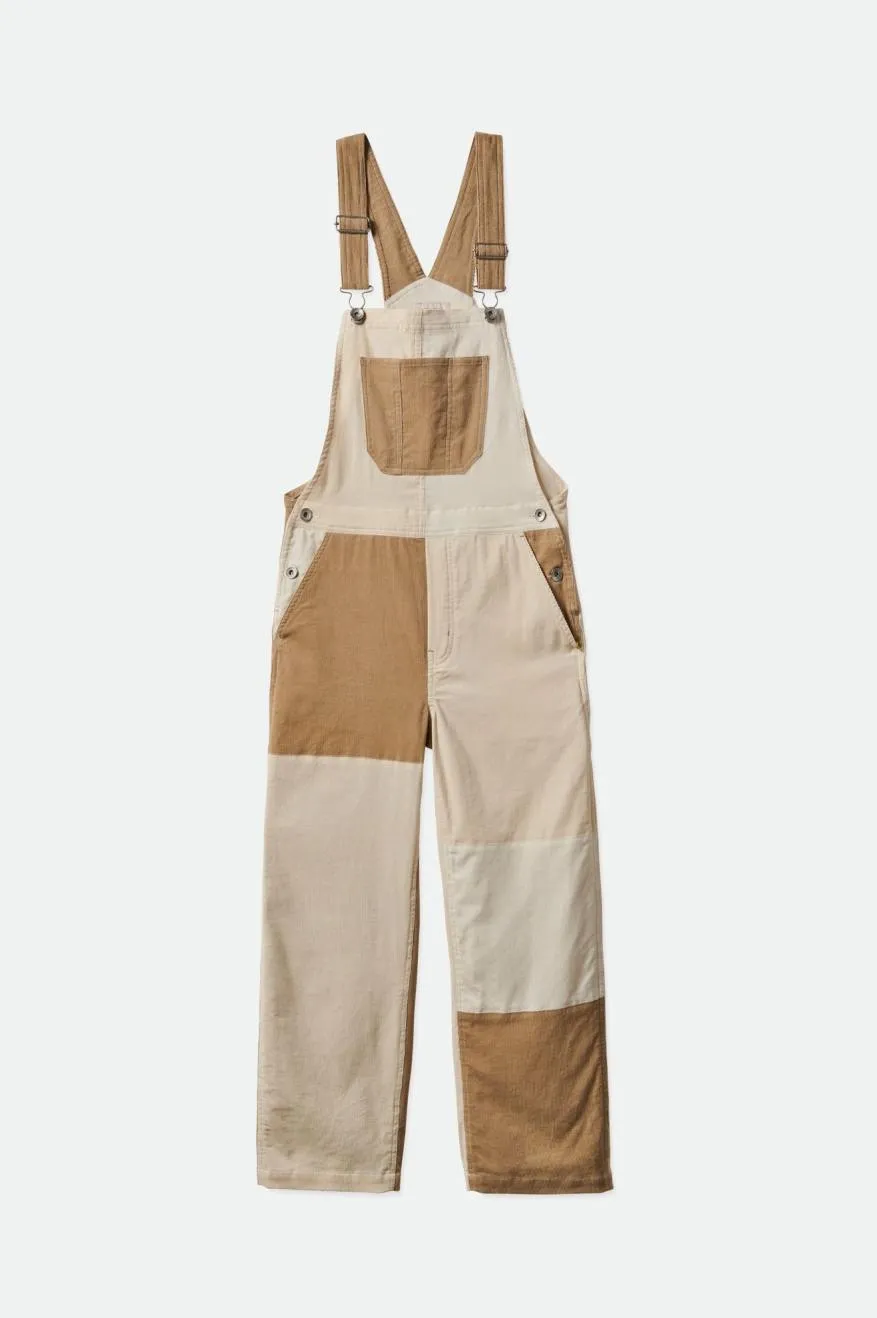 Christina Crop Overall - Dove/Vanilla